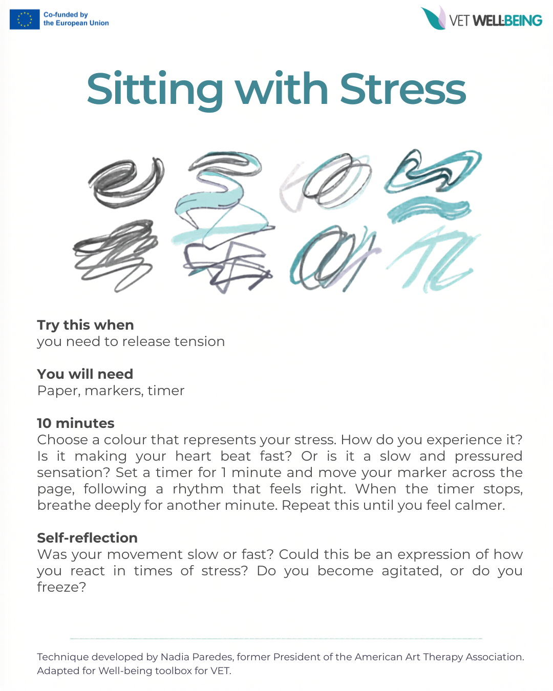 Sitting with Stress — printable activity card