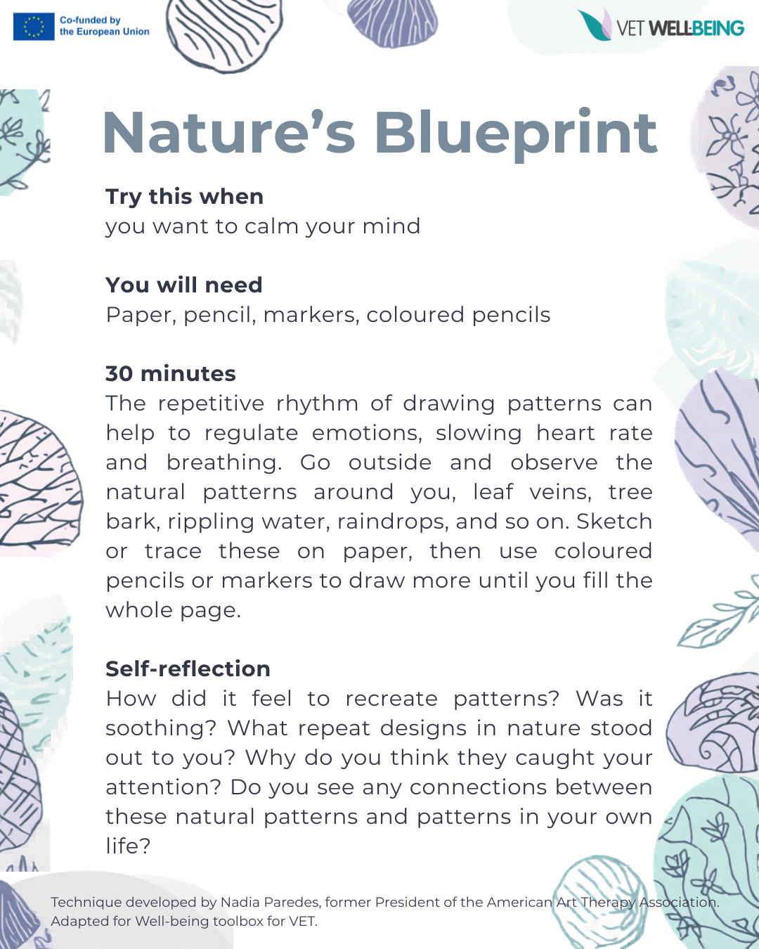 Nature's Blueprint — printable activity card