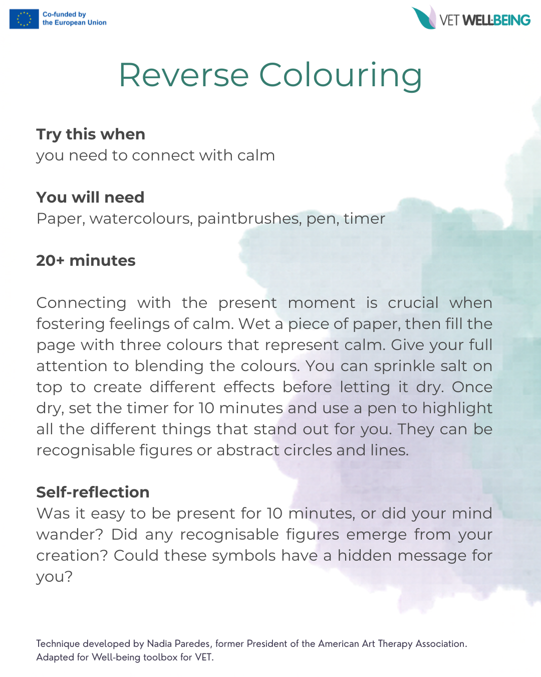 Reverse Colouring — printable activity card